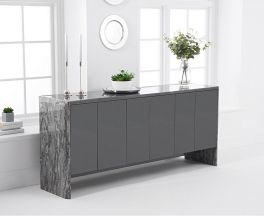 Dalia 180cm Grey Marble Sideboard