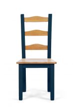 Sandringham Oak and Blue Dining Chairs (Pairs)
