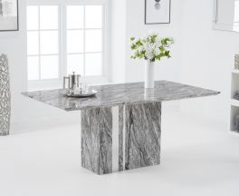 Alice 180cm Grey Marble Dining Table