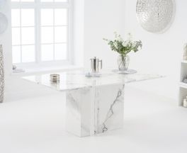 Alice 180cm White Marble Dining Table