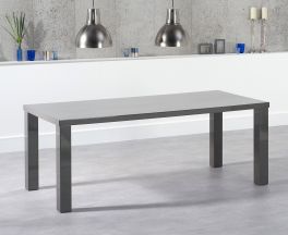 Ava 200cm Dark Grey High Gloss Dining Table