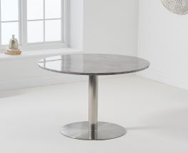 Battista 120cm Round Grey Dining Table
