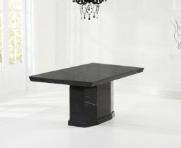 Como Black 160cm Marble Dining Table