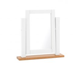 Sandringham Oak and White Adjustable Dressing Table Mirror