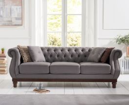 Highgrove Grey Linen 3 Seater Sofa