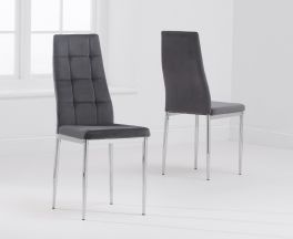 Maria Grey Fabric Dining Chair