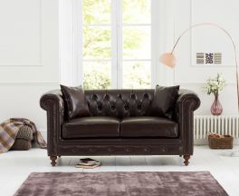 Montrose Brown Leather 2 Seater Sofa