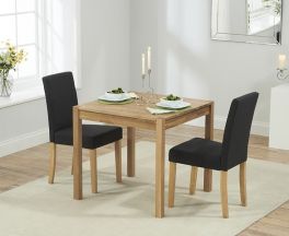 Promo 80cm Dining Set With 2 Maiya Chairs