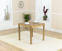 Promo 80cm Square Solid Oak Dining Table