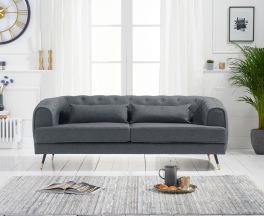 Bayne 3 Seater Sofa in Grey Linen