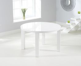 Ava 120cm Round High Gloss Dining Table