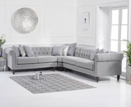 Lauren Medium Grey Linen Sofa