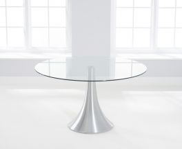 Petra 135cm Round Glass Dining Table