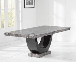 Rivilino Dark Grey 170cm Marble Dining Table