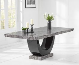 Rivilino Dark Grey 200cm Marble Dining Table