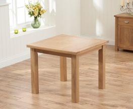 Sandringham 90cm Flip Top Oak Ext Table (90 - 180cm)